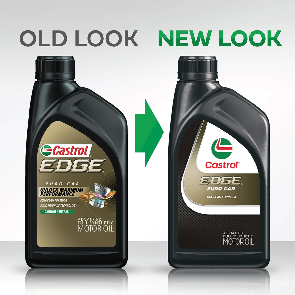 Castrol EDGE 5W-30 K pour spout closeup demonstrating easy pouring and spill reduction