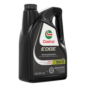 Car driving on highway with Castrol EDGE branding to show long-distance protection