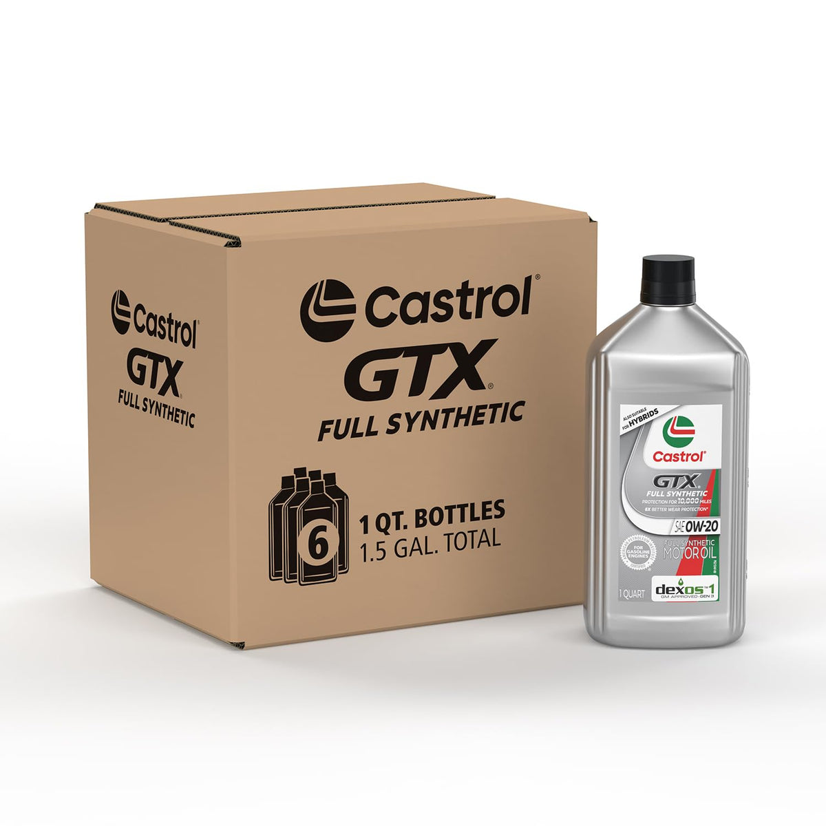 Castrol GTX bottle front view showing label and product benefits
