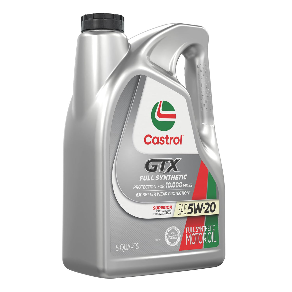 Castrol GTX 5W-20 bottles in a garage lifestyle scene for owners