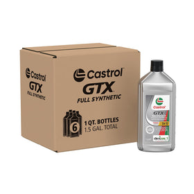 Castrol GTX full synthetic 5W-30 front label showing product and benefit of protection