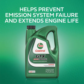 Three Castrol bottles stacked to show the economical multi-pack