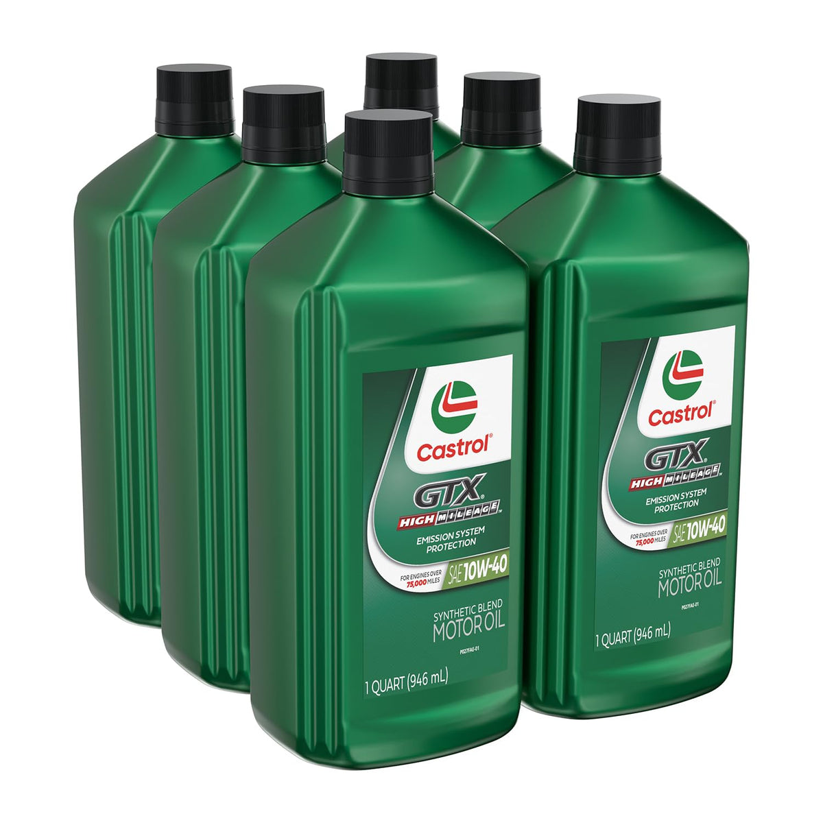 Castrol GTX being poured into engine funnel for easy application