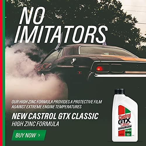 Castrol oil pouring closeup highlighting 20W-50 thick flow and protection during refill
