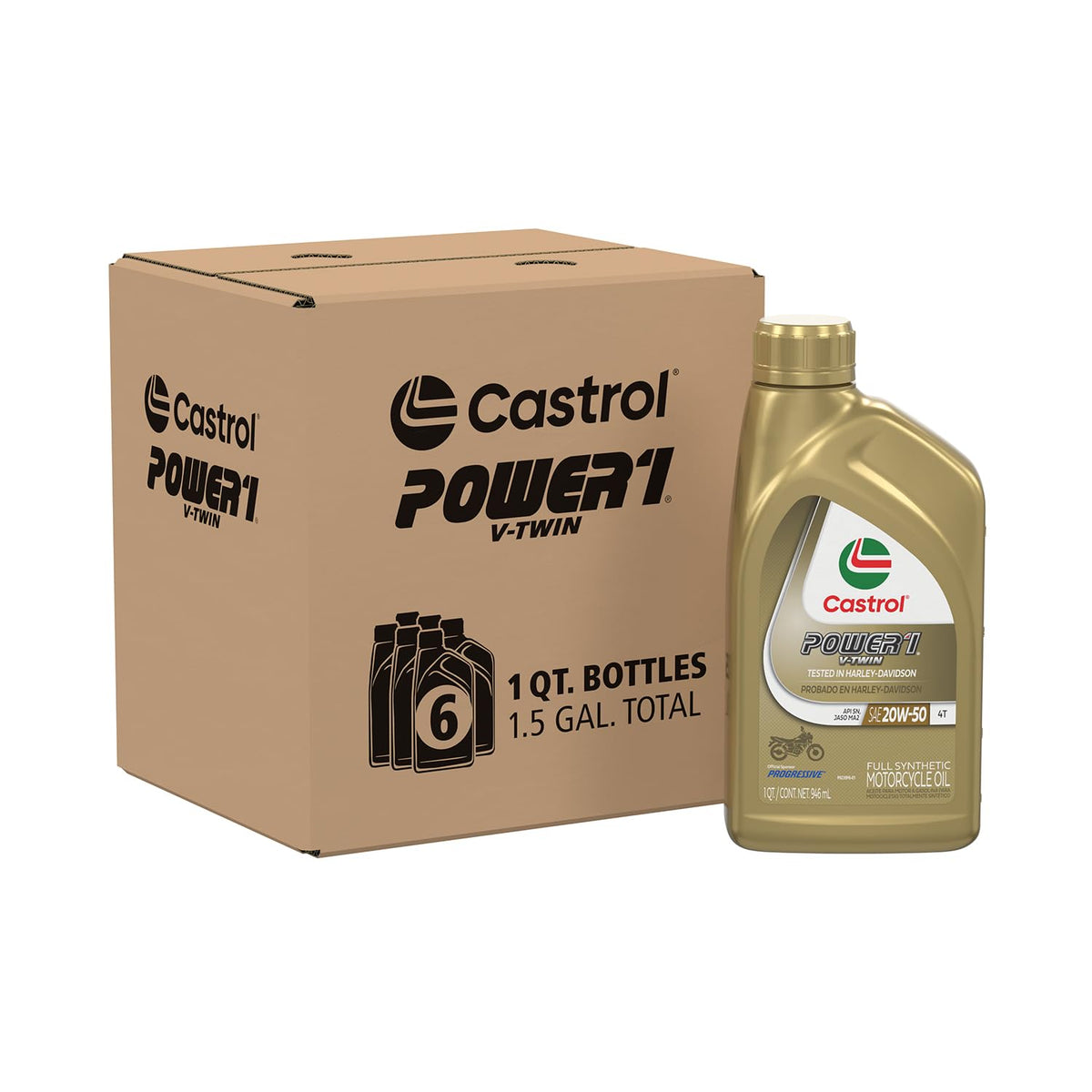 Castrol Power1 front label showing product name and specs for confident choice