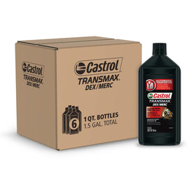 Castrol Transmax DEX/MERC front packaging showing product and benefits