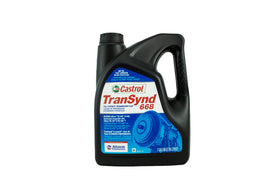 Castrol TranSynd 668 front label showing product and benefits