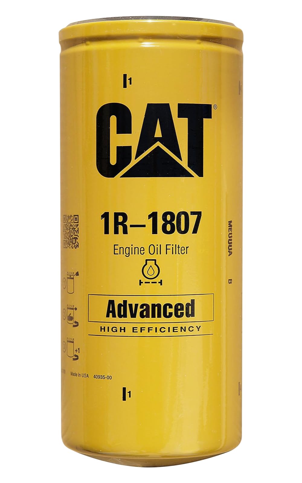 CAT 1R-1807 media close-up highlighting durable filter material for improved protection