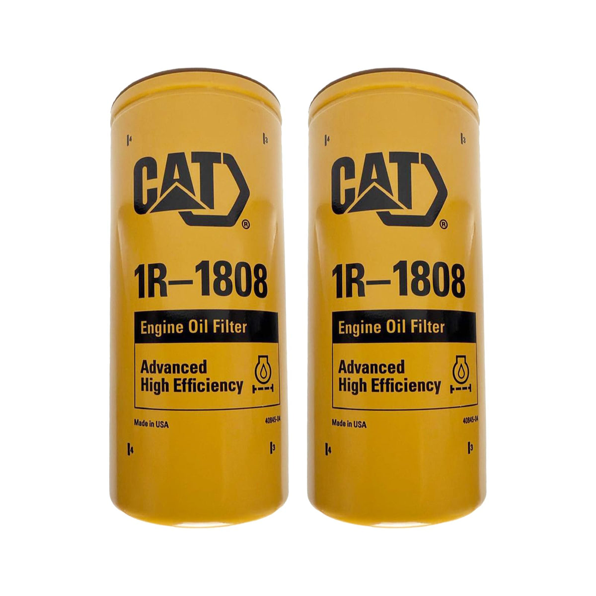 CAT 1R-1808 front view showing label and compatibility for easy identification