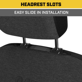 CAT headrest and stitch detail showing quality seams and clean appearance benefit
