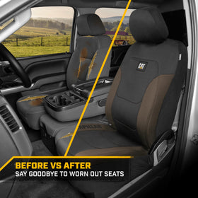 CAT Flexfit next to ruler showing scale and fit guidance for seats