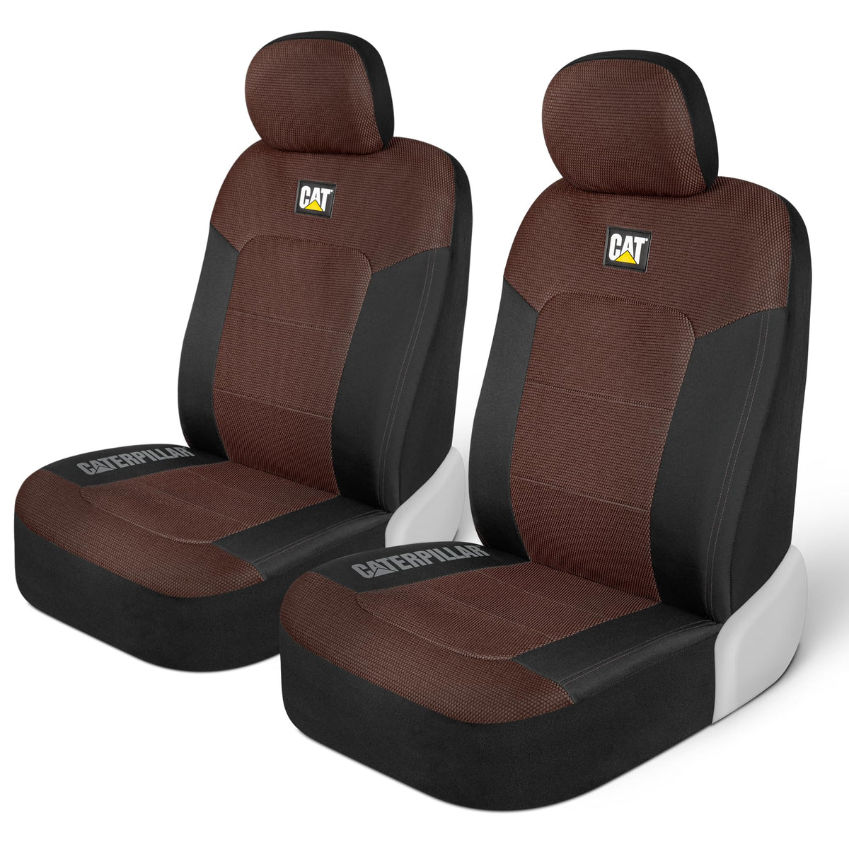 CAT full front seat cover view showing protection and upgraded interior look
