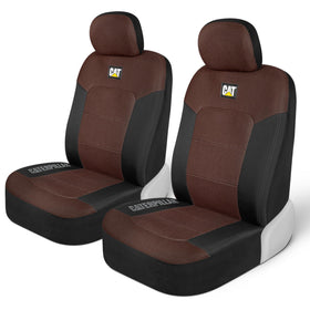 CAT full front seat cover view showing protection and upgraded interior look