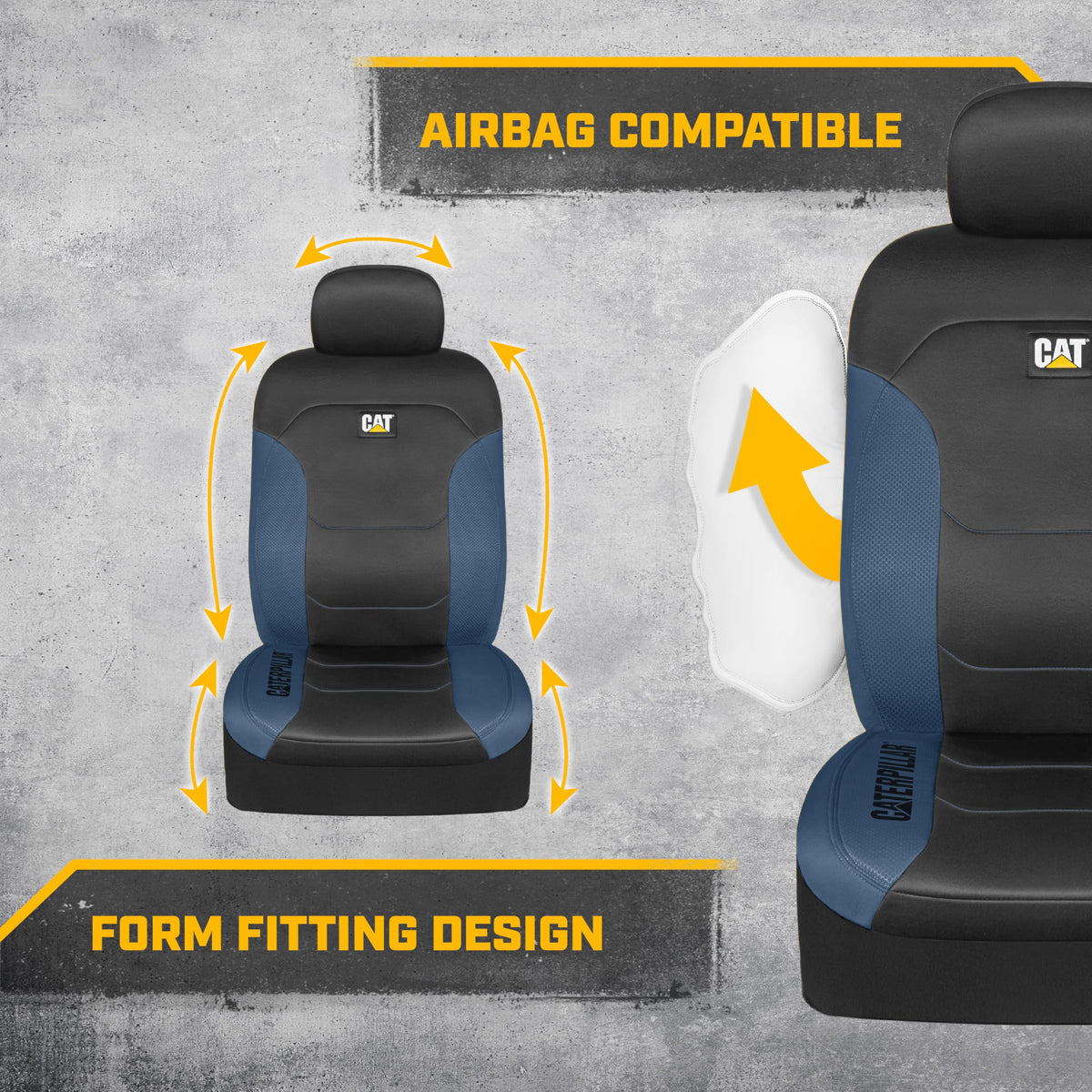 CAT MeshFlex installed on a front seat in an SUV showing refreshed interior