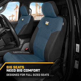 CAT covers installed in a truck cabin showcasing fit and refreshed interior look