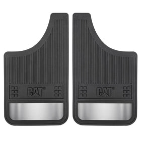 CAT mud flap front view showing full coverage and protection