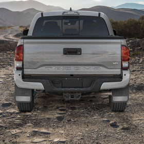 CAT mud flap texture and edge detail highlighting flexibility