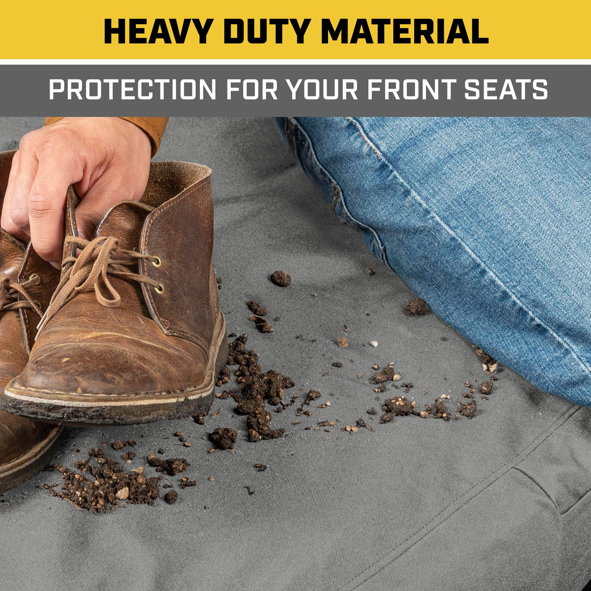 Cat seat cover fit scale with seatbelt illustrating proper alignment and safety