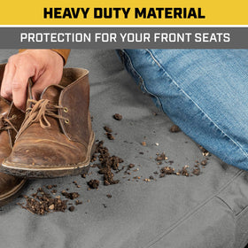 Cat seat cover fit scale with seatbelt illustrating proper alignment and safety