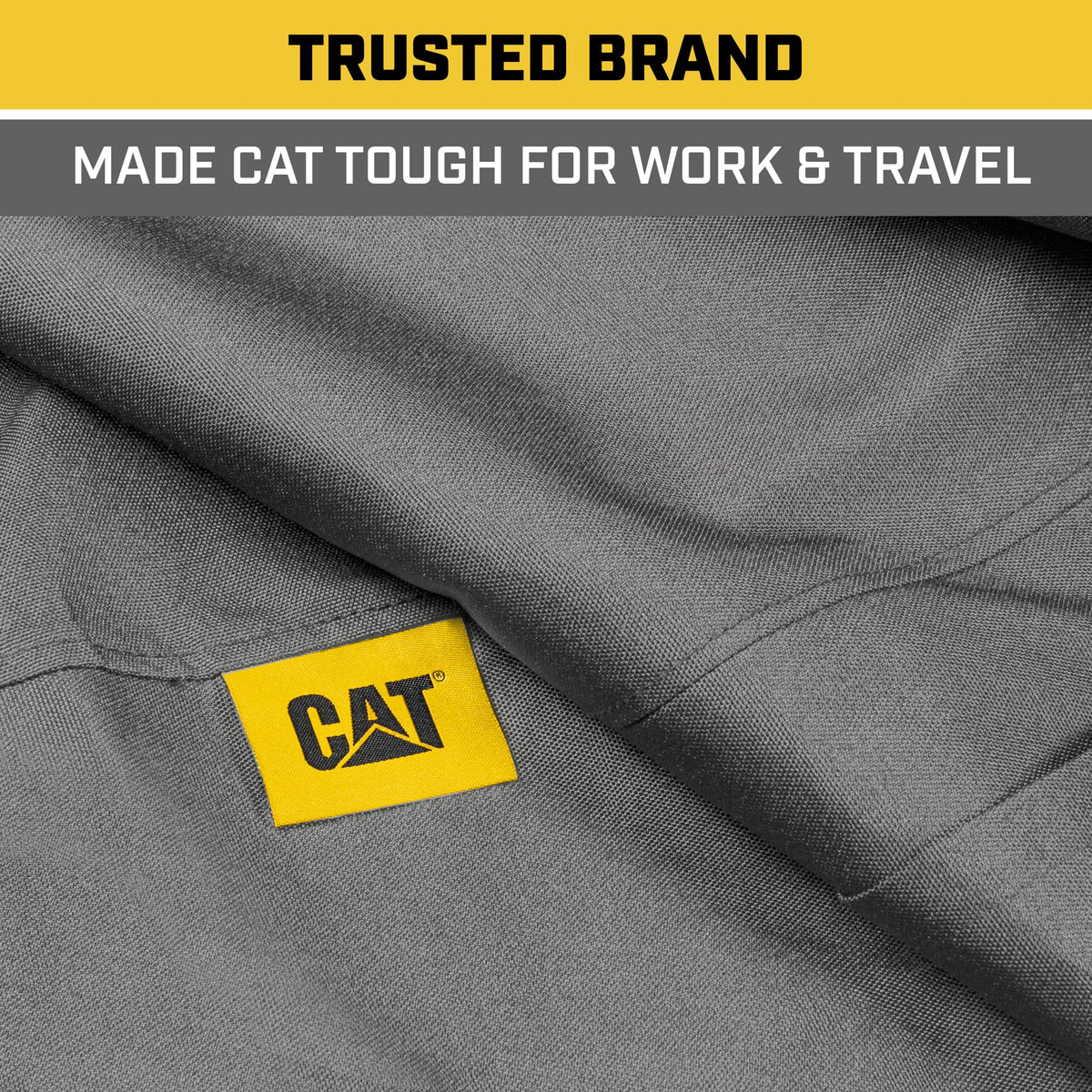 Cat seat cover in use inside work truck demonstrating protection during hauling