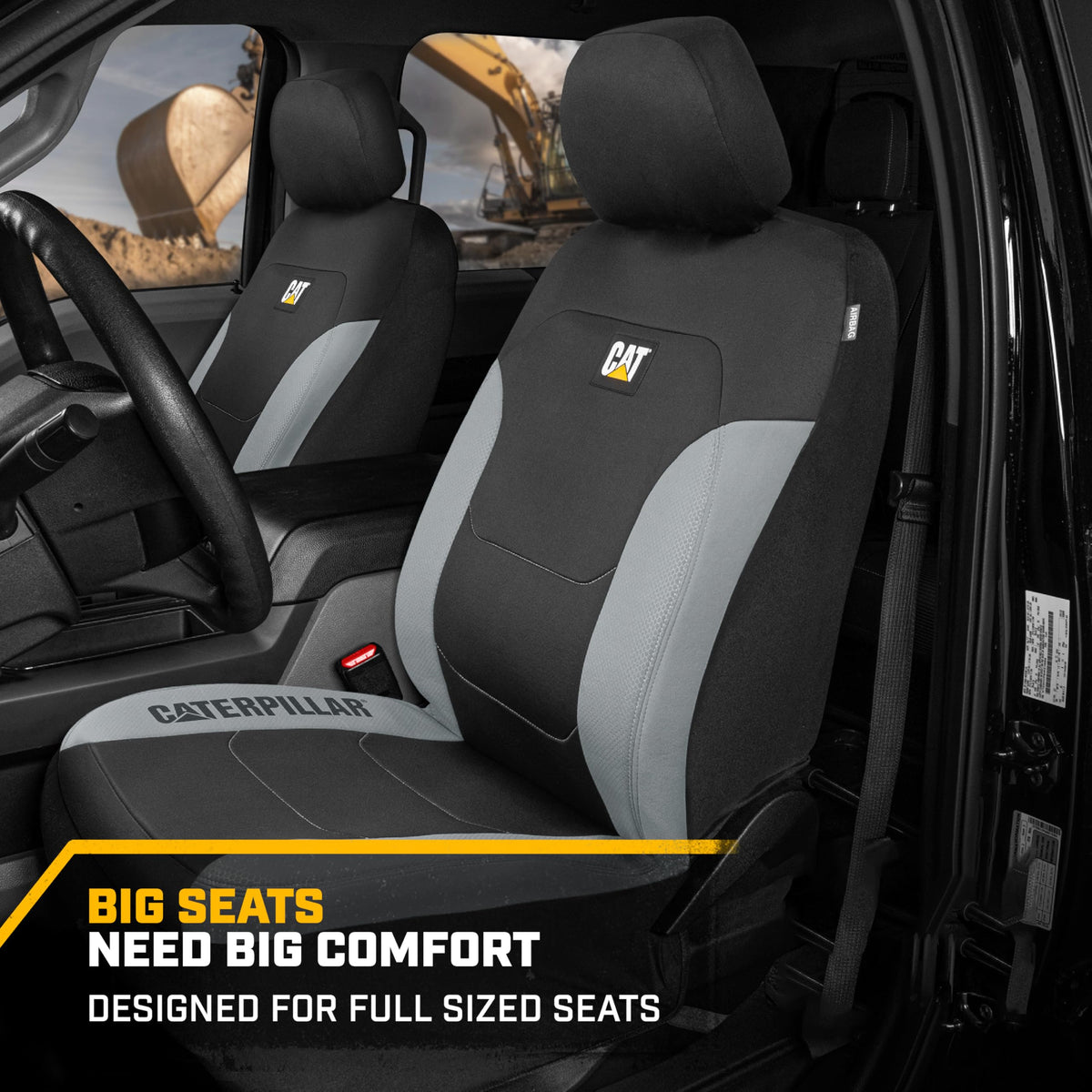 CAT stitching and trim detail highlighting durable construction and style