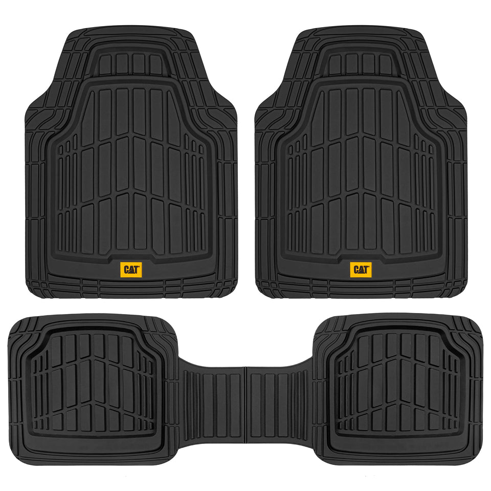 CAT ToughRide front mats overhead view showing full coverage and durable finish