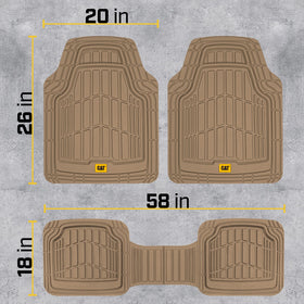 CAT mats in truck cab lifestyle scene protecting interior during outdoor use
