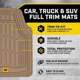 CAT rear mat full-width protecting backseat floor from spills and mud