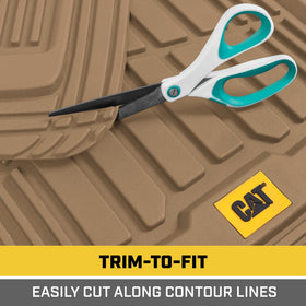 CAT trimming guide lines visible for custom fit with scissors ease