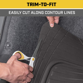 CAT ToughTread trimming guide lines with scissors for custom fit