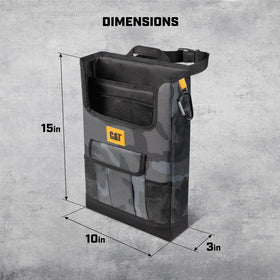 CAT size comparison with ruler, shows compact dimensions and vehicle fit