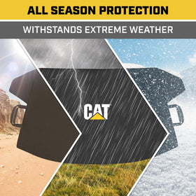 CAT lifestyle scene with cover removed showing ready-to-drive convenience benefit