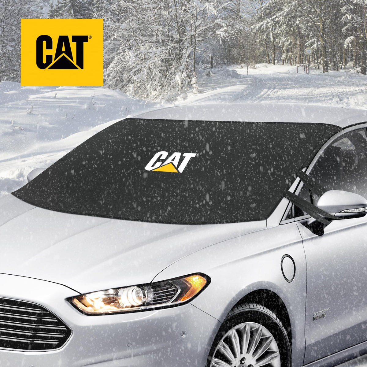 CAT side flap tucked into door illustrating anti-theft hold and secure fit benefit