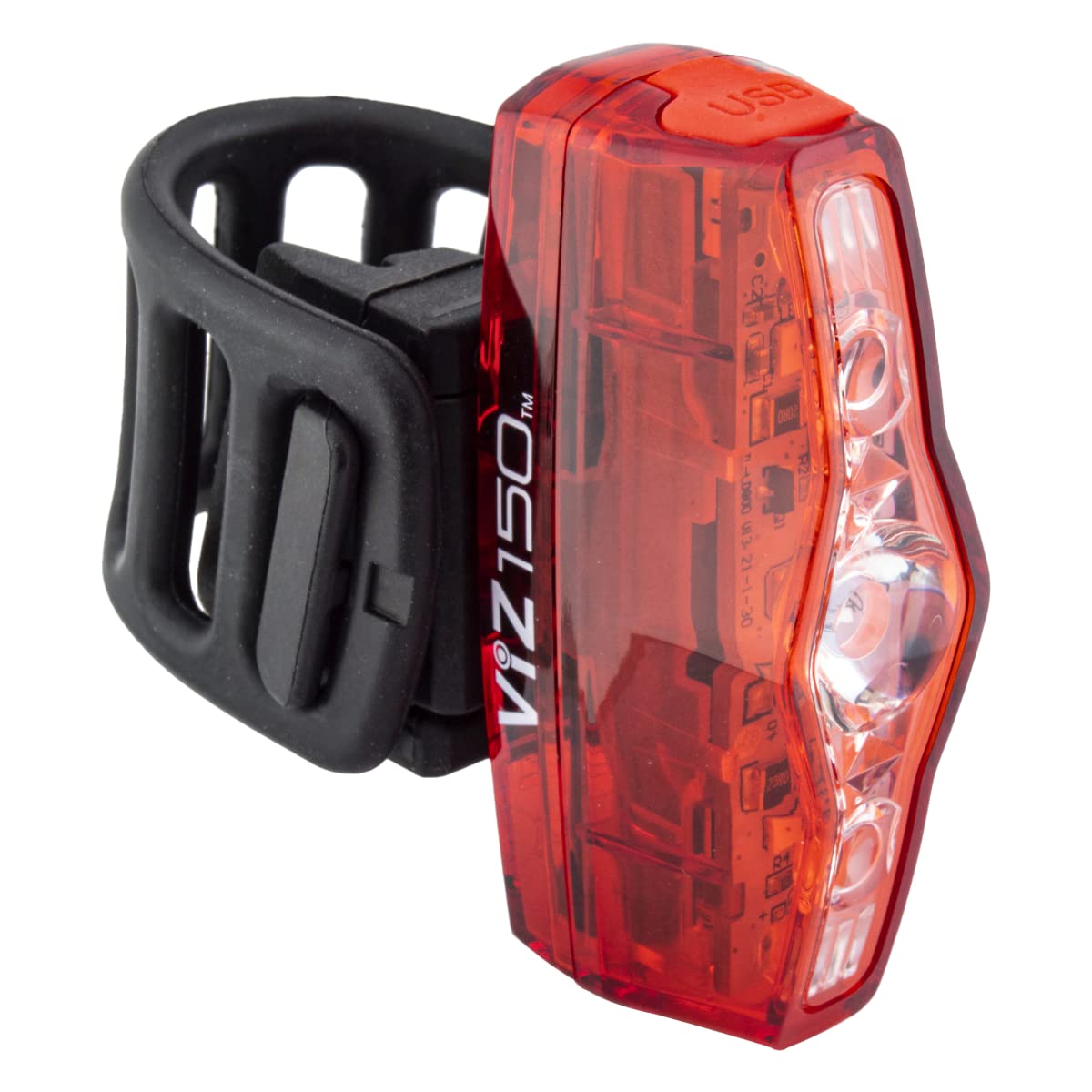 CATEYE ViZ150 front view showing compact design and strong visibility