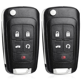 CAUORMOTE front packaging showing two flip key fobs and benefits
