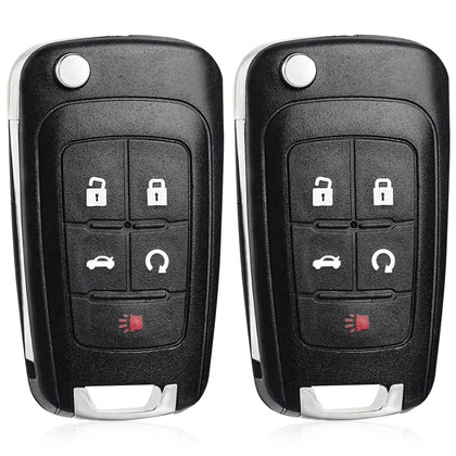 CAUORMOTE front packaging showing two flip key fobs and benefits