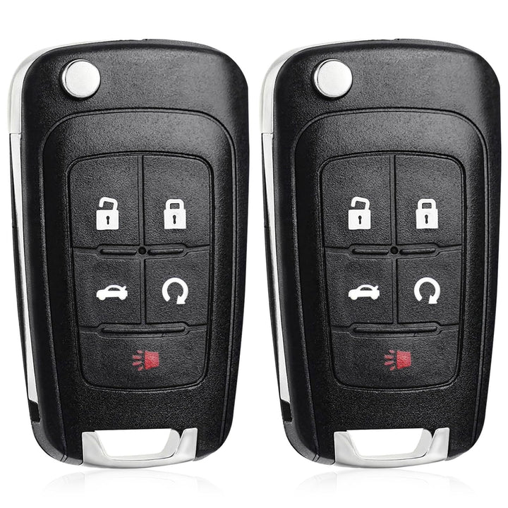 CAUORMOTE front packaging showing two flip key fobs and benefits