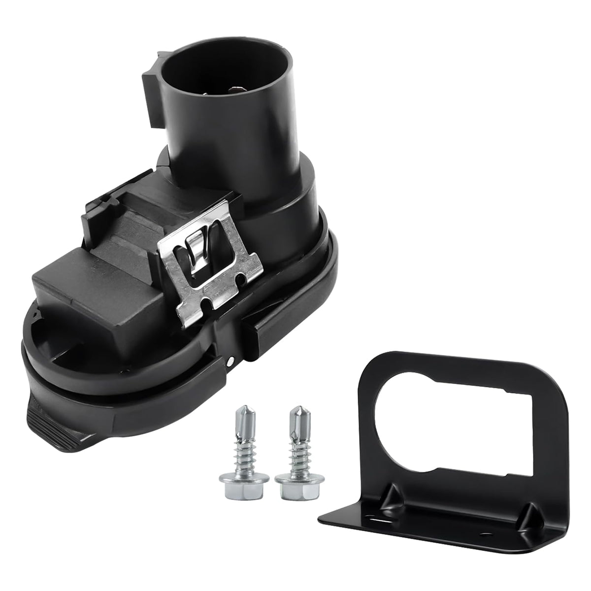 Cautyfky front view of trailer connector showing durable housing and immediate fit benefit