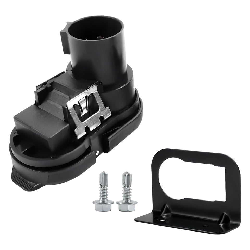 Cautyfky front view of trailer connector showing durable housing and immediate fit benefit