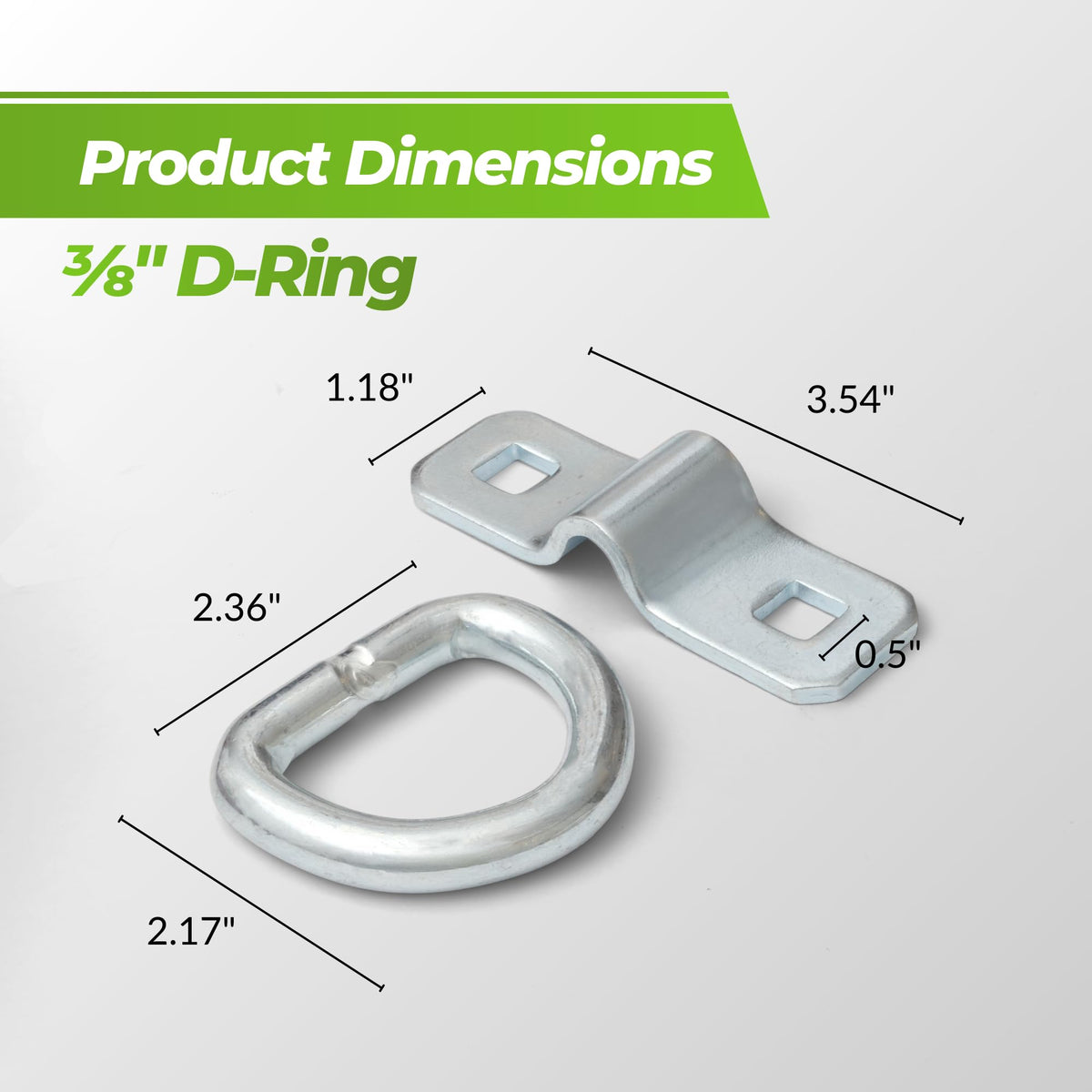 Cavo close-up of stainless steel D-ring loop highlighting corrosion resistance and strength