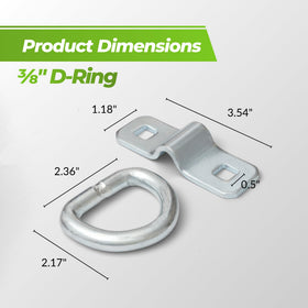 Cavo close-up of stainless steel D-ring loop highlighting corrosion resistance and strength