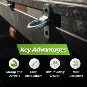 Cavo installed on RV deck illustrating corrosion-resistant anchors for outdoor gear restraint