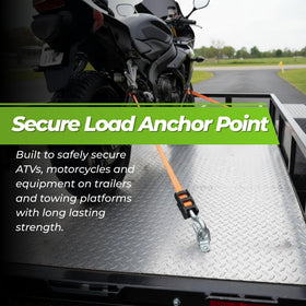 Cavo D-rings mounted on a pickup truck bed providing secure anchor points for cargo