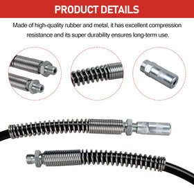 Cawla coiled 48-inch hose showing length and flexibility for tight access points