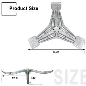 CAYUEMUM spinner support beside ruler showing scale and fitment benefit