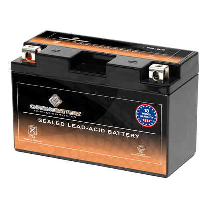CB CHROMEBATTERY YT7B-BS front view showing compact case and label, ensures correct fit