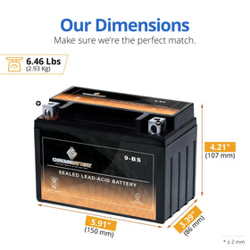 CB CHROMEBATTERY top terminal detail showing T3 connections for easy safe hookup