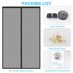 CCBASEBALL folded curtain in storage bag showing compact portability
