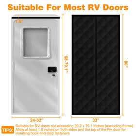 CCBASEBALL size comparison against a standard RV door for correct fit