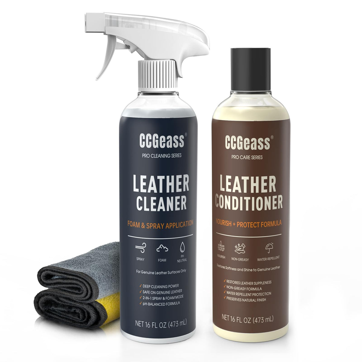 CCGeass front packaging showing both 16oz bottles and kit benefit